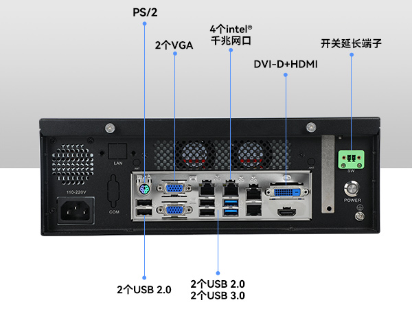k8·凯发桌面式工控机,迷你工业主机,EPC-3100
